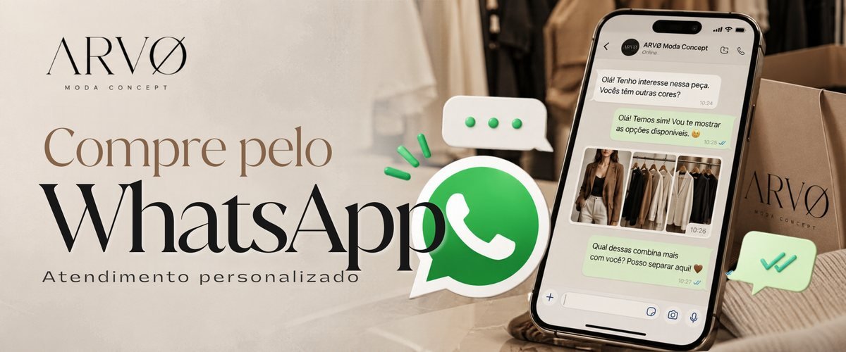 Compre pelo WhatsApp. Atendimento personalizado.